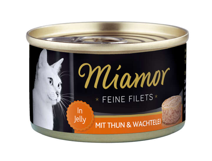 Miamor Katzen-Nassfutter Feine Filets mit Thun & Wachtelei